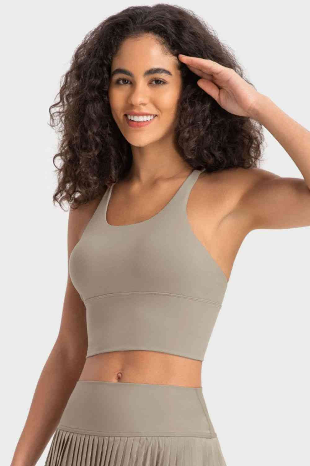 Millennia Crisscross Back Ladder Detail Sports Bra