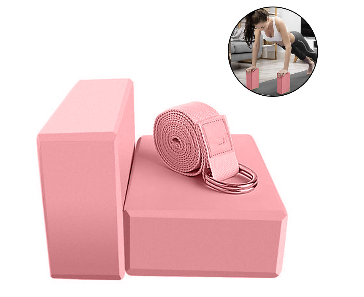 Cork Yoga Block 2 Pcs EVA Foam Yoga Block Set of 2 Yoga Block