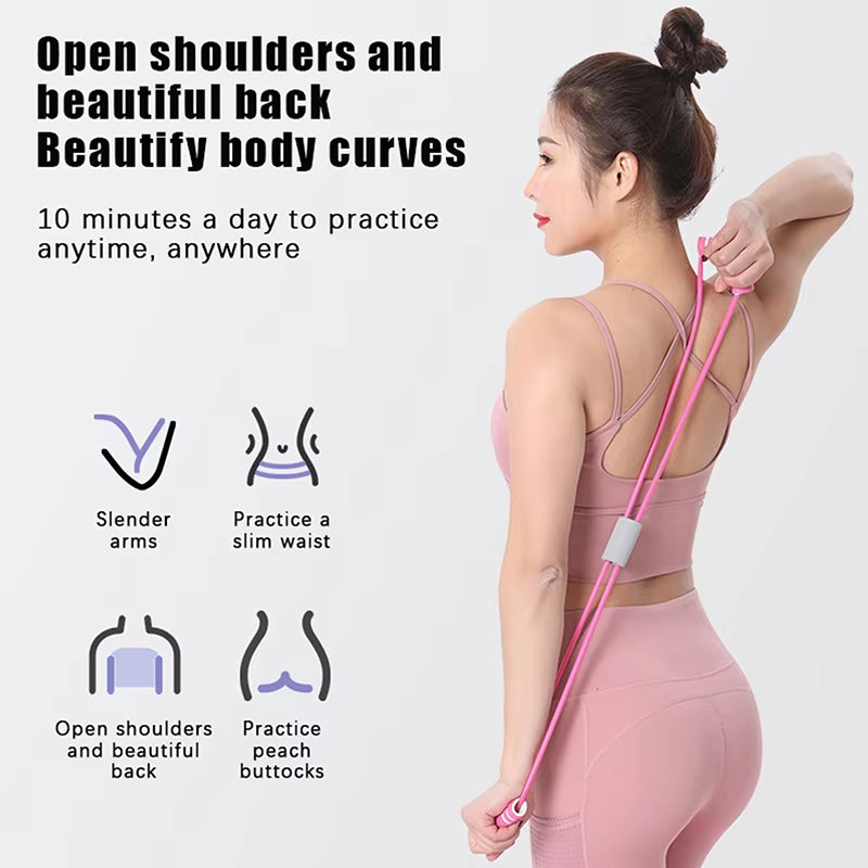 Resistance Bands Yoga Fitness Accessories Rubber Pull Rope Training and Exercise Gym Equipment for Women Neck Exercise Stretch