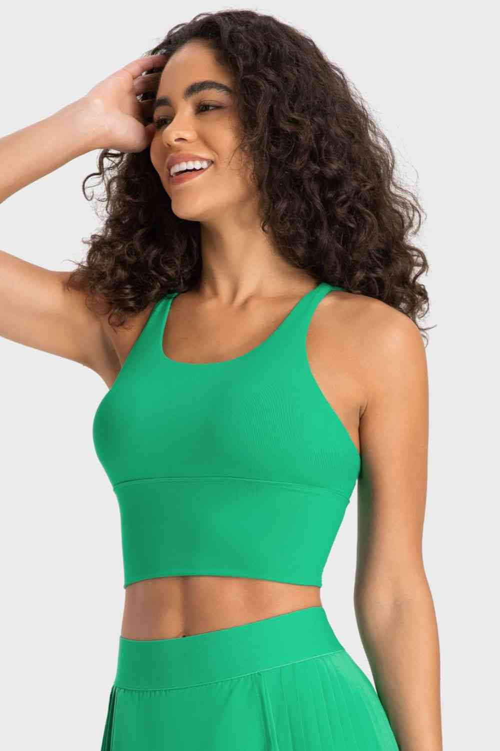 Millennia Crisscross Back Ladder Detail Sports Bra