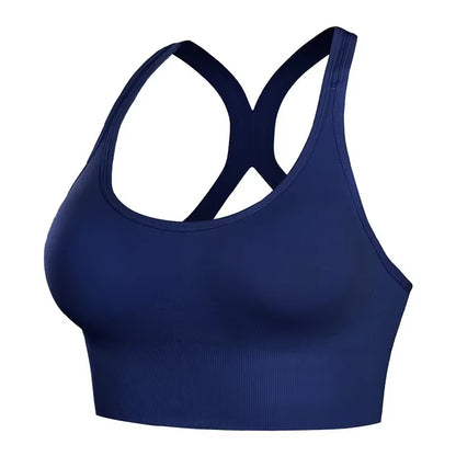 Sexy Sports Bras Racerback Yoga Bra Tank Top Women Fitness Gym Shockproof Seamless Running Workout Fast Dry Underwear Vest