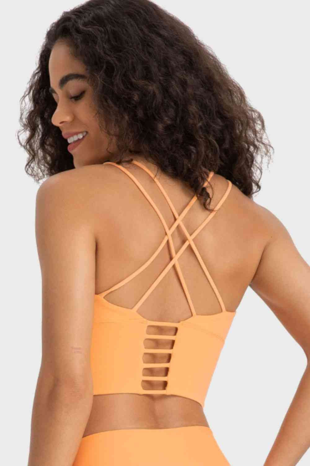 Millennia Crisscross Back Ladder Detail Sports Bra